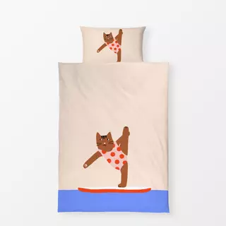 Bettwäsche Yoga Katze