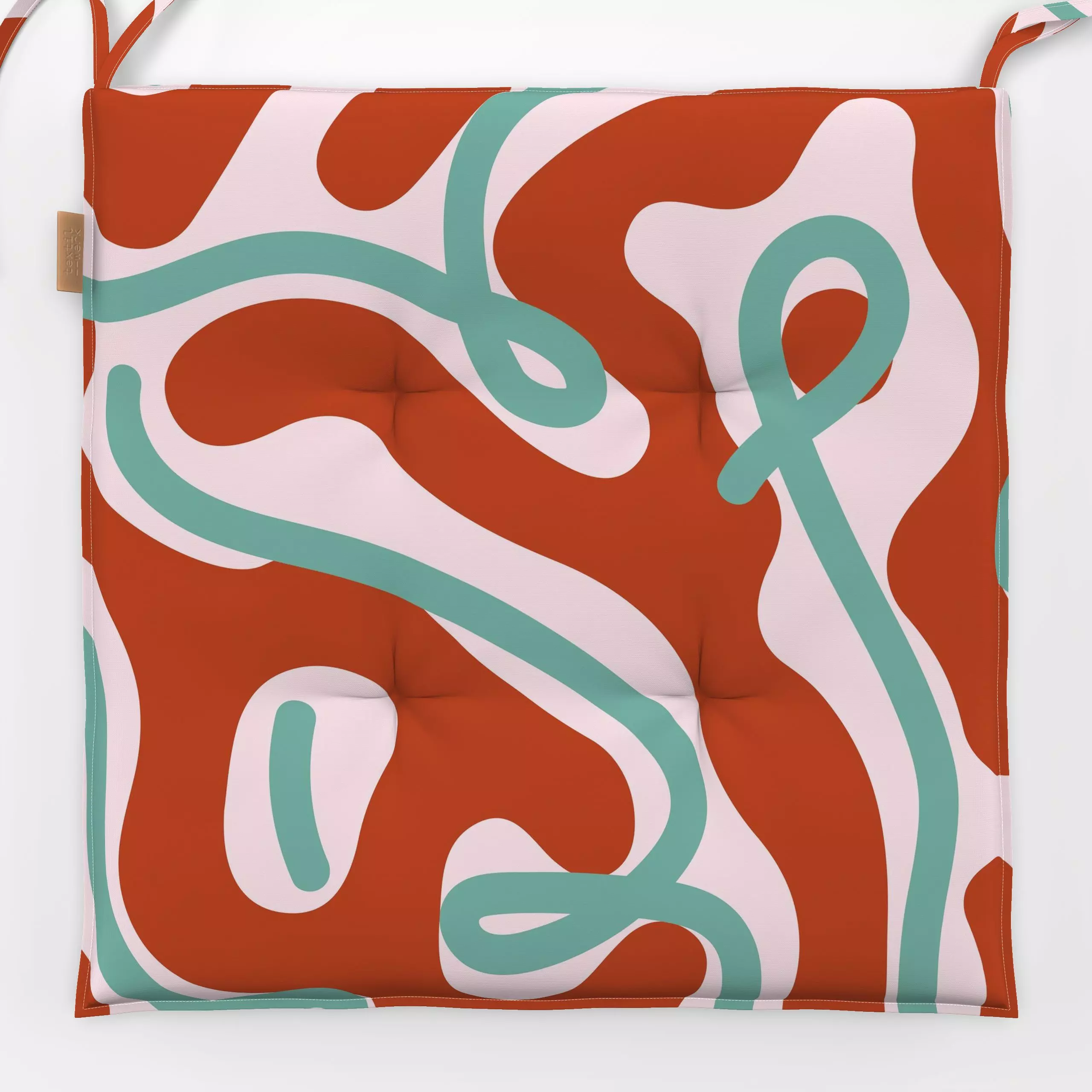 Sitzkissen Farbfreude Script C 4 - Symbole & Muster - von „Primus Pattern"; minimal, Linien, abstrakt, Geometrisch, lineart,...