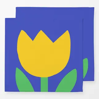 Servietten Gelbe Tulpe