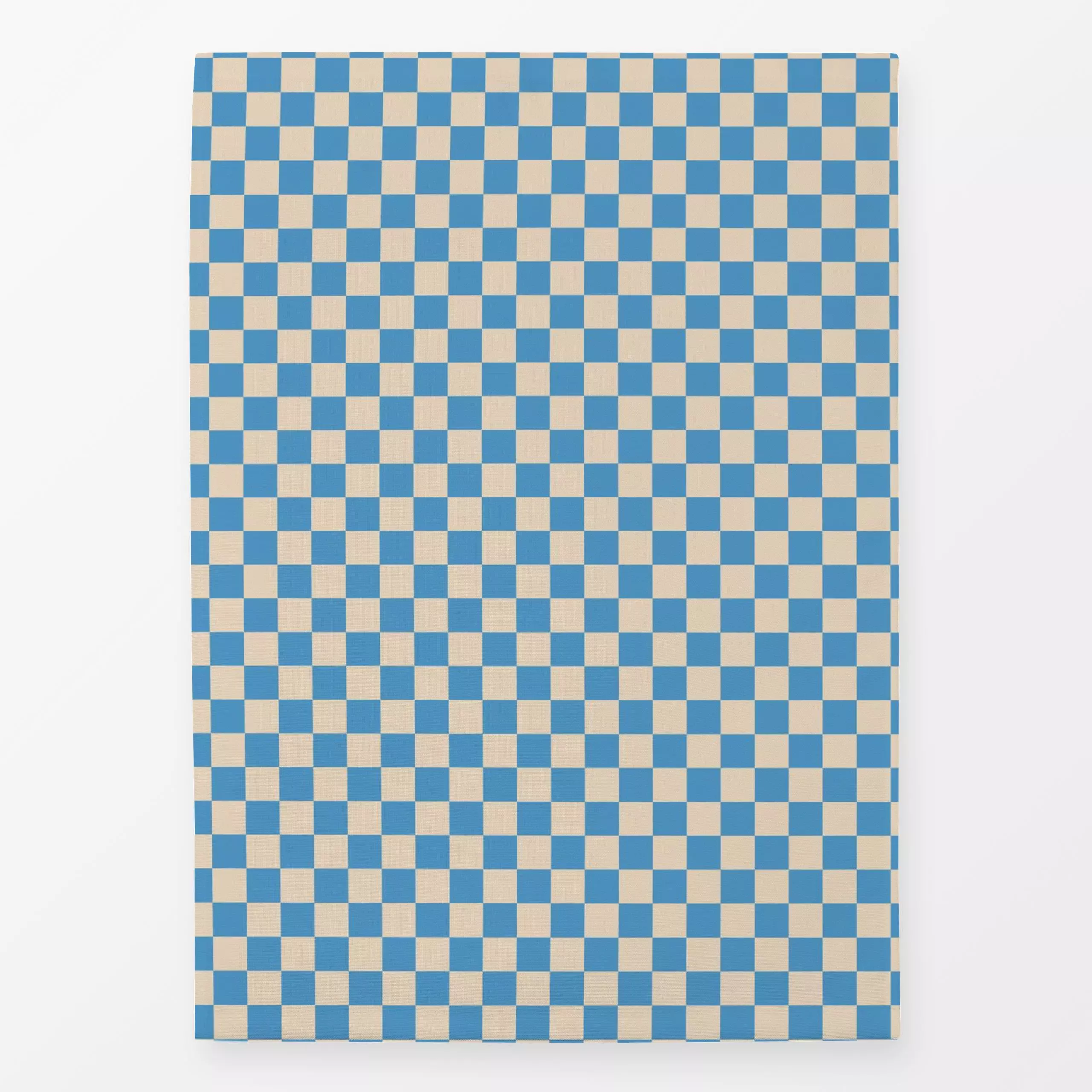 Geschirrtücher Schachbrett Blau Weiss - Symbole & Muster - von „DEINKI"; bunt, kariert, kleinkarriert, Schachbrett, Schachbr...