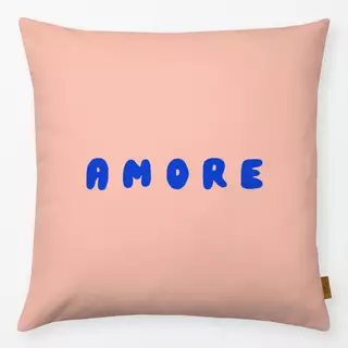 Kissen Amore rosa blau