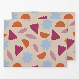 Tischset Blüten Bunt