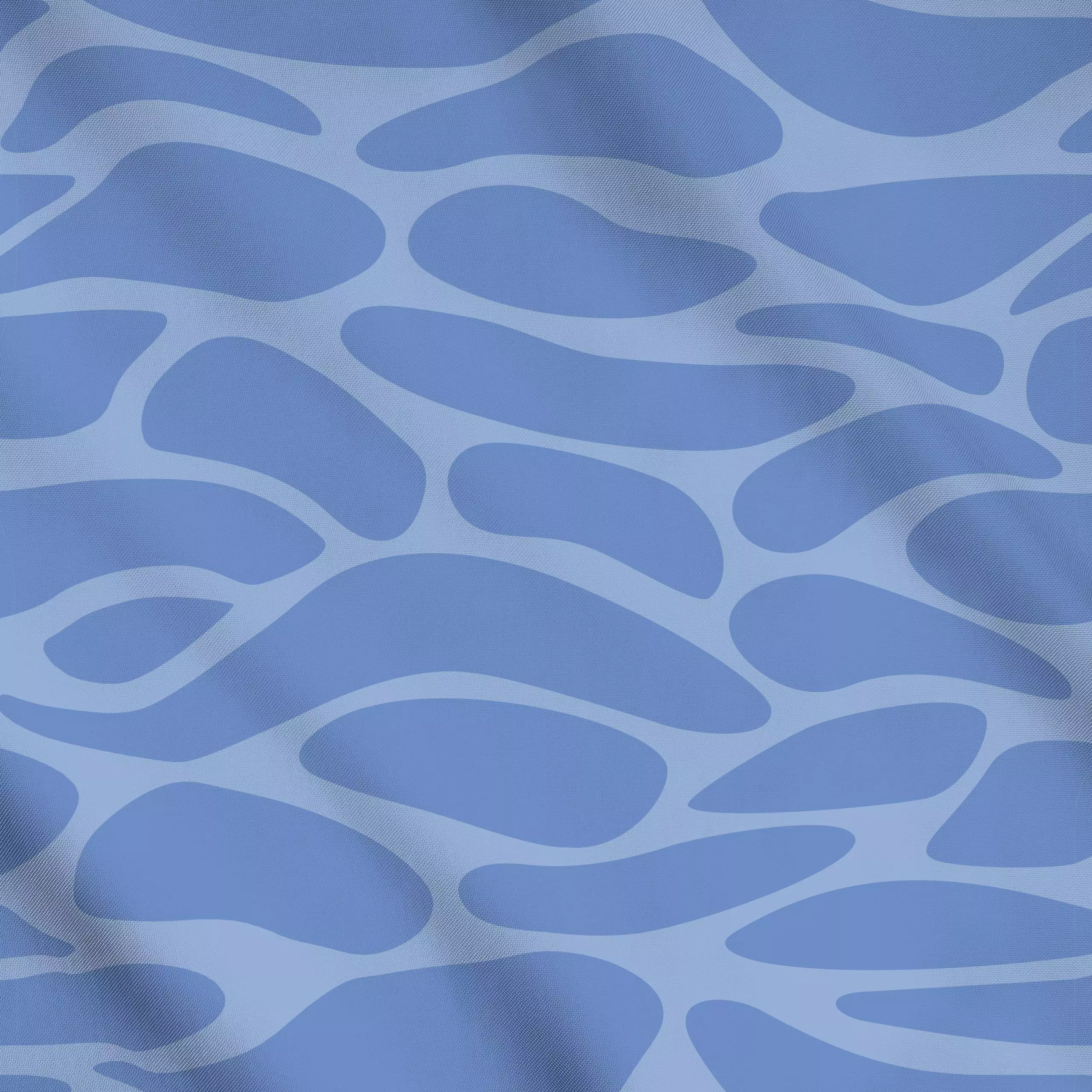 Meterware Am Wasser - Sommer, Symbole & Muster - von „Carolin Vonhoff"; Punkte, Wasser, Meer, Sommer, blau, wellen, pool, ou...