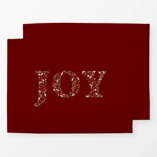Tischset Joy rot