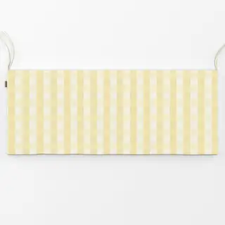 Bankauflage Kariert Gelb