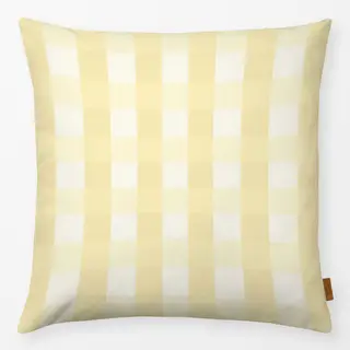 Kissen Kariert Gelb