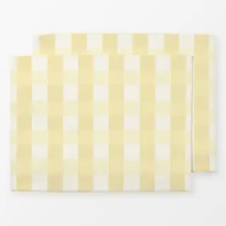 Tischset Kariert Gelb