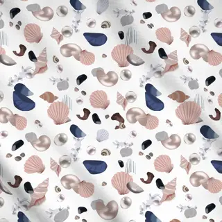Meterware Muscheln Pattern