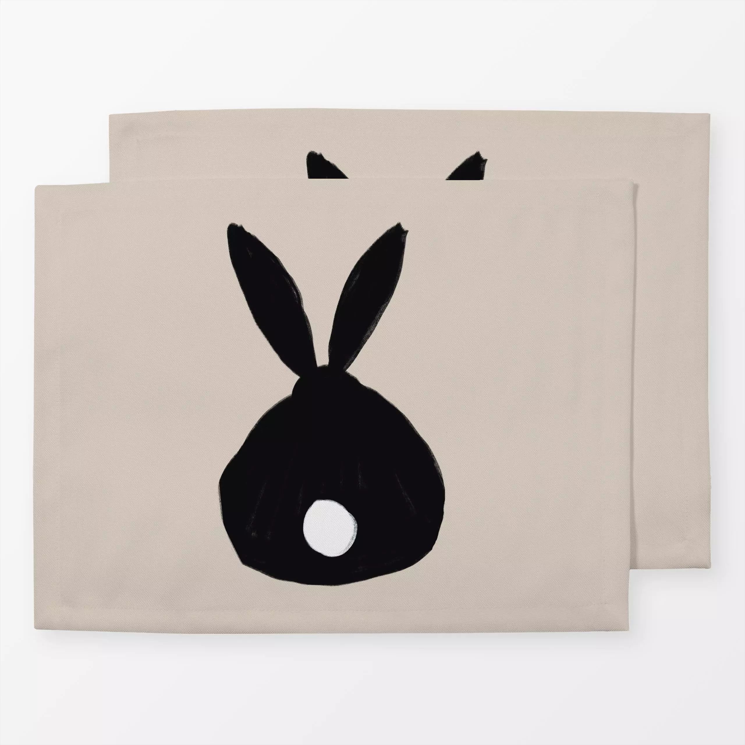 Tischset sitzender Osterhase Beige - Frühling, Tiere - von „Sophie Augustin Illustration"; Hase, Ostern, Osterhase, Ostermot...