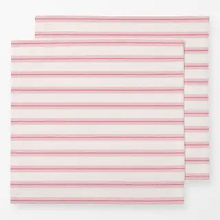 Servietten Streifen Rosa Pink Beige
