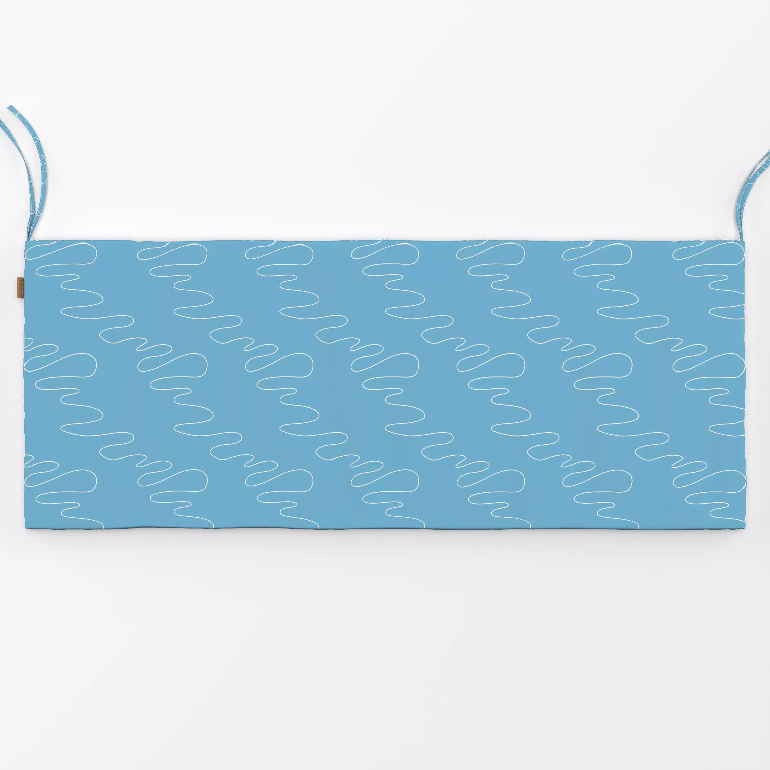 Bankauflage Schneepfad - Winter, Symbole & Muster - von „Sophie Augustin Illustration"; Muster, Linien, Streifen, Eis, welle...