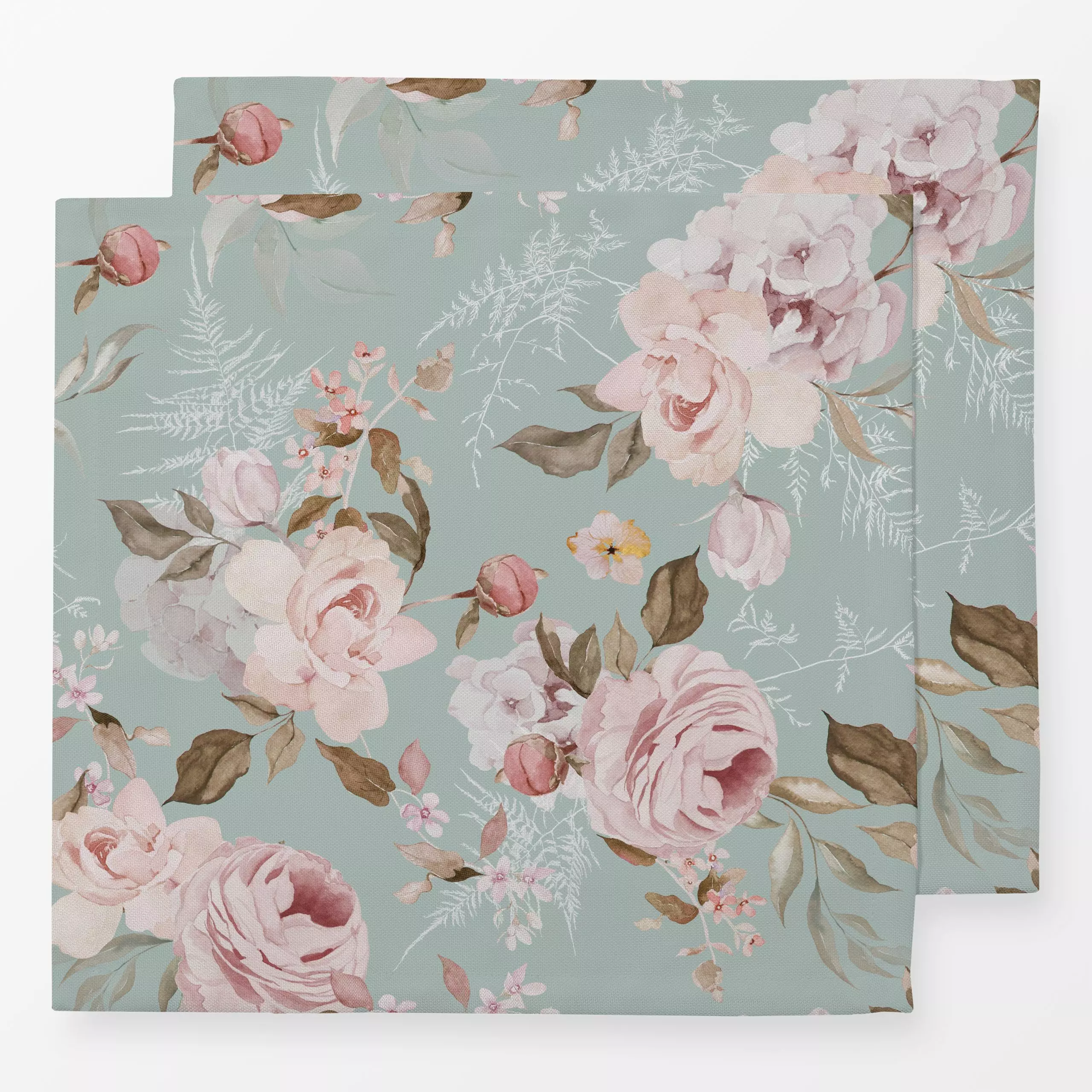 Servietten Wasserfarben Vintage-Rosen - Blumen & Florales, Pflanzen & Botanik - von „Uta Naumann"; boho, skandinavisch, Blum...