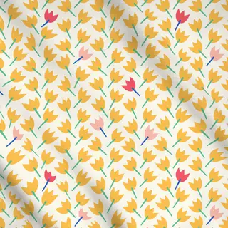 Meterware Blumenmuster Abstrakt Magic