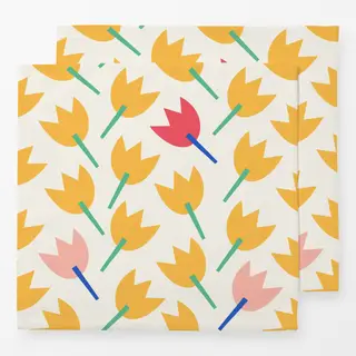 Servietten Blumenmuster Abstrakt Magic