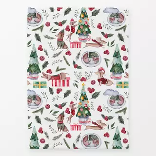 Geschirrtücher Dackel Weihnachten