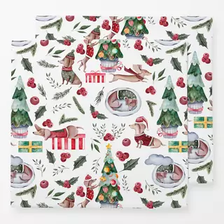 Servietten Dackel Weihnachten