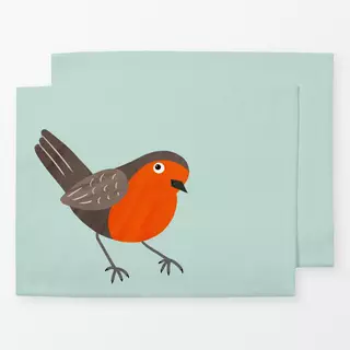 Tischset Neugieriges Rotkehlchen
