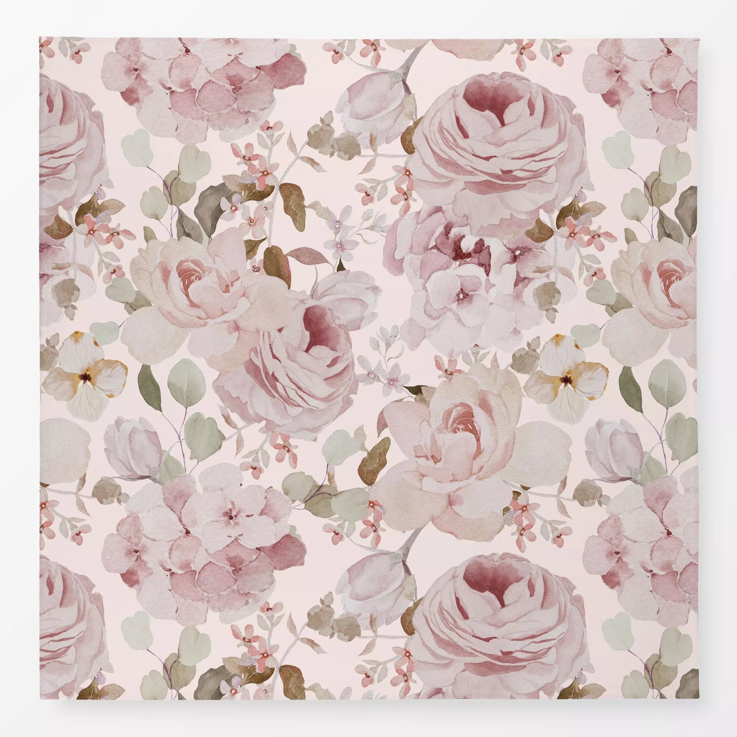 Tischdecke Rosengarten 2 - Blumen & Florales, Pflanzen & Botanik - von „Uta Naumann"; Muster, Wasserfarben, Natur, Botanisch...
