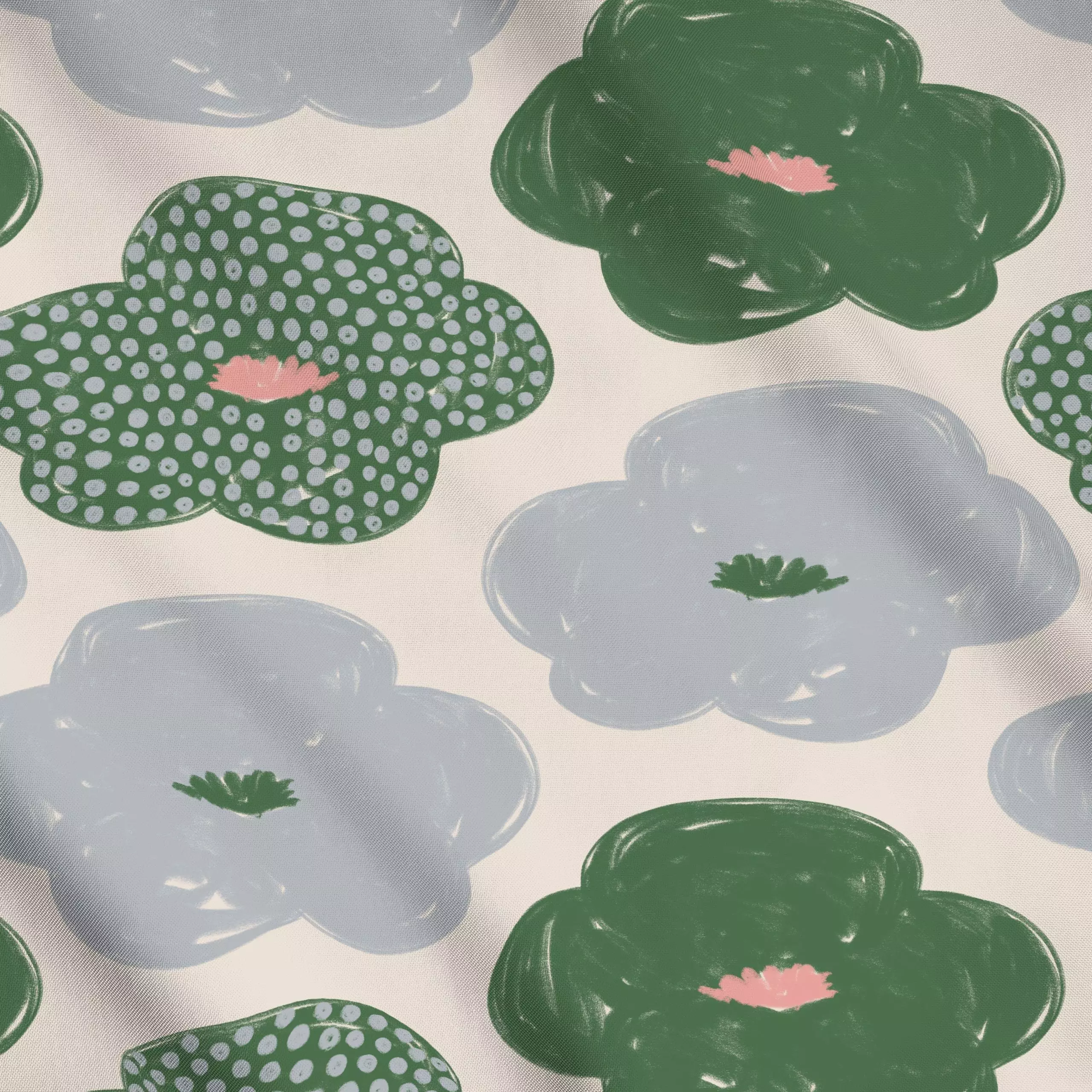 Meterware Allover Blume - Blumen & Florales, Herbst, Symbole & Muster - von „Kruth Design"; Blumen, floral, Herbst, Herbstde...