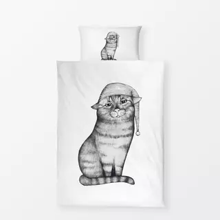 Bettwäsche Gute Nacht Katze