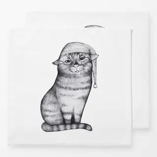 Servietten Gute Nacht Katze