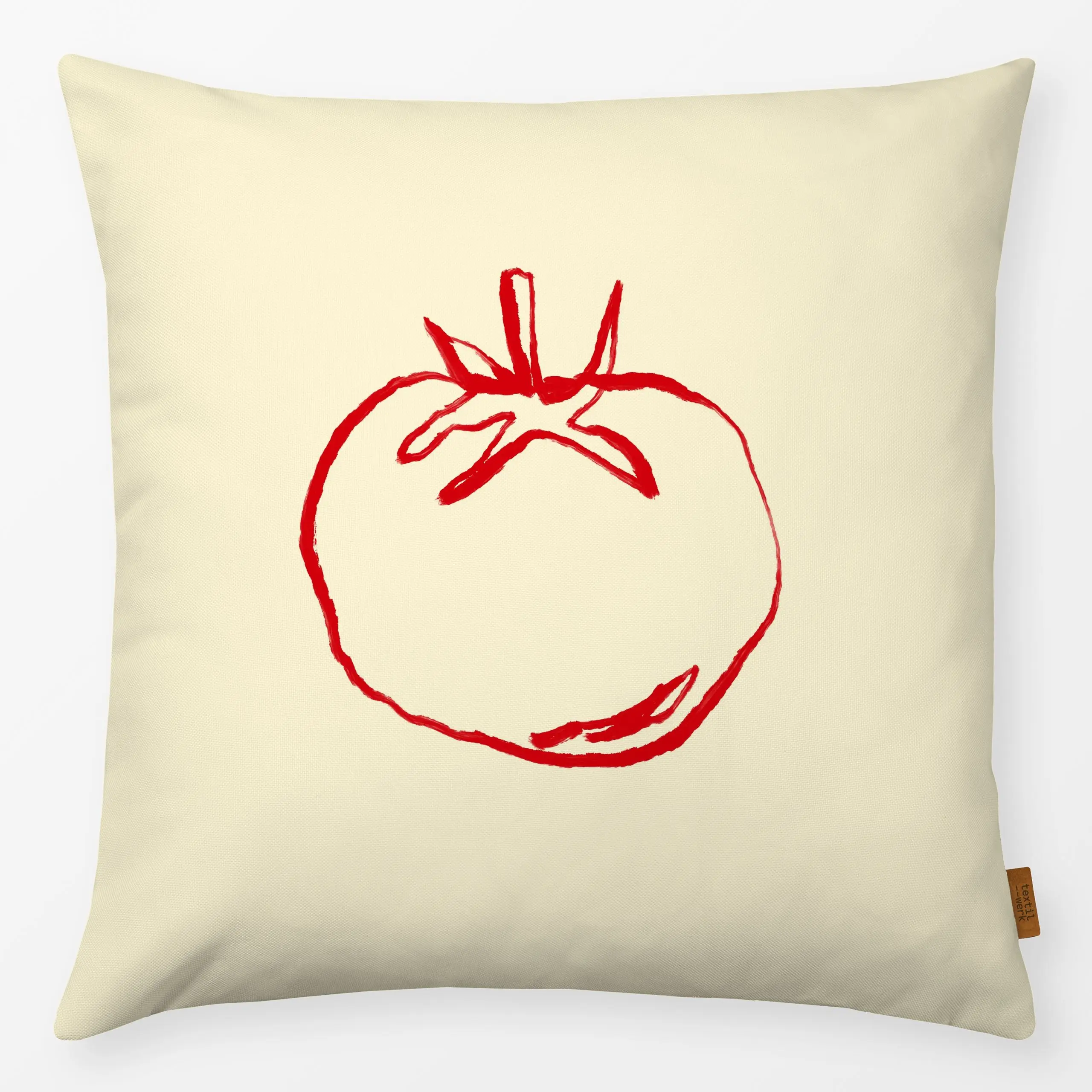 Kissen Italian Tomato - Küche, Essen & Trinken, Gemüse - von „By Anna Sienna"; minimal, Illustration, Tomaten, Essen, minima...