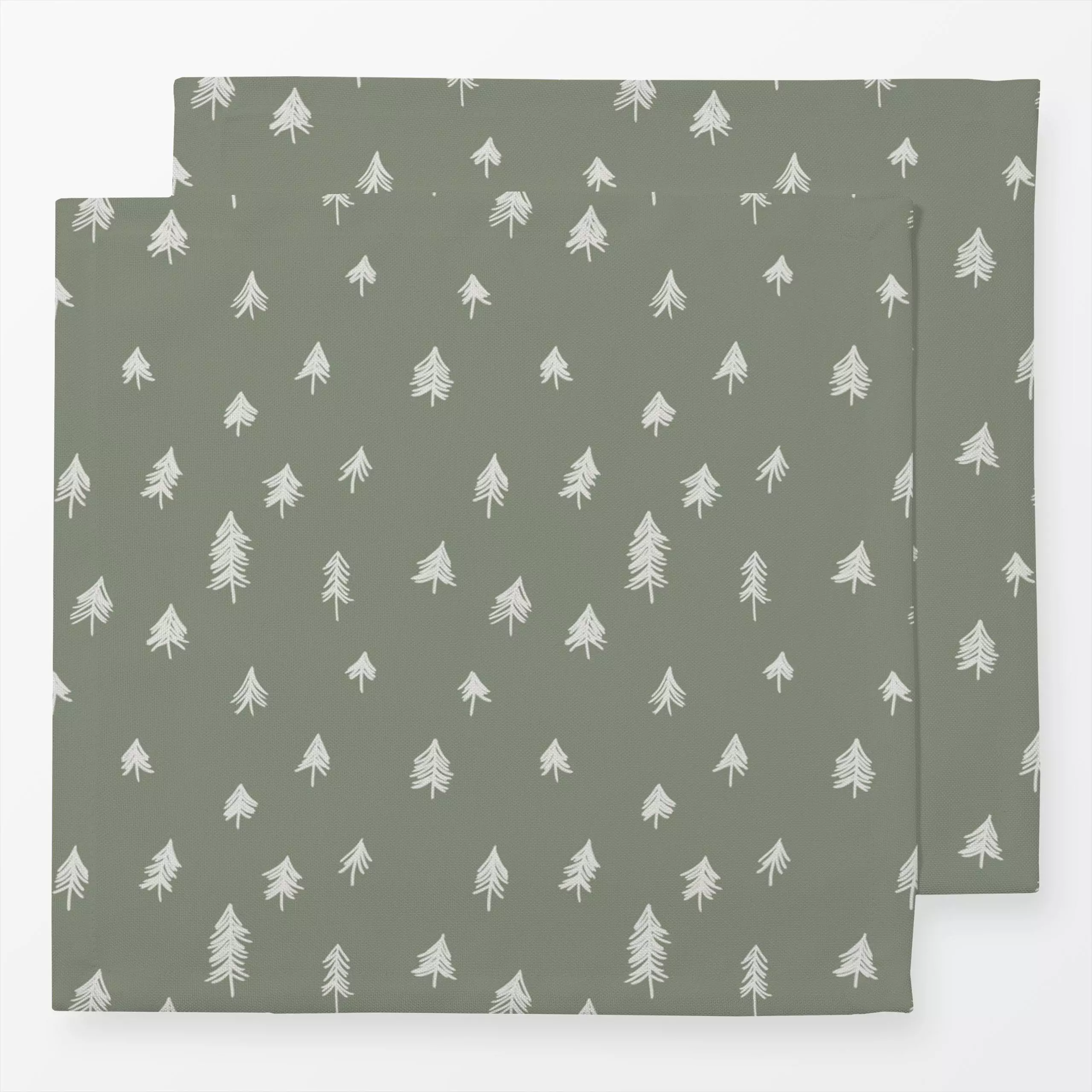 Servietten Tannen 5 - Weihnachten, Winter - von „textilwerk x hejmelig"; Tanne, Tannenbaum, Weihnachten, Winter