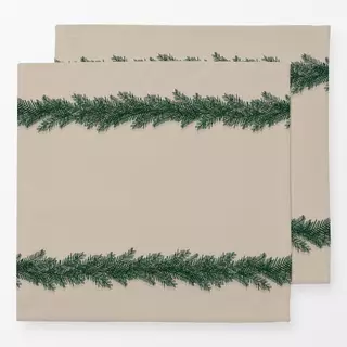 Servietten Fir Branches