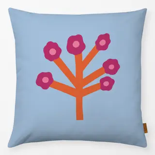 Kissen Wildblume Pink-Orange