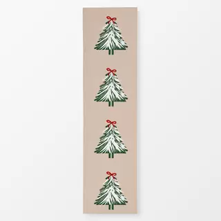 Tischläufer Weihnachtsbaum Mit Schleife