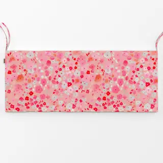 Bankauflage Sommerliche Blüten Pink