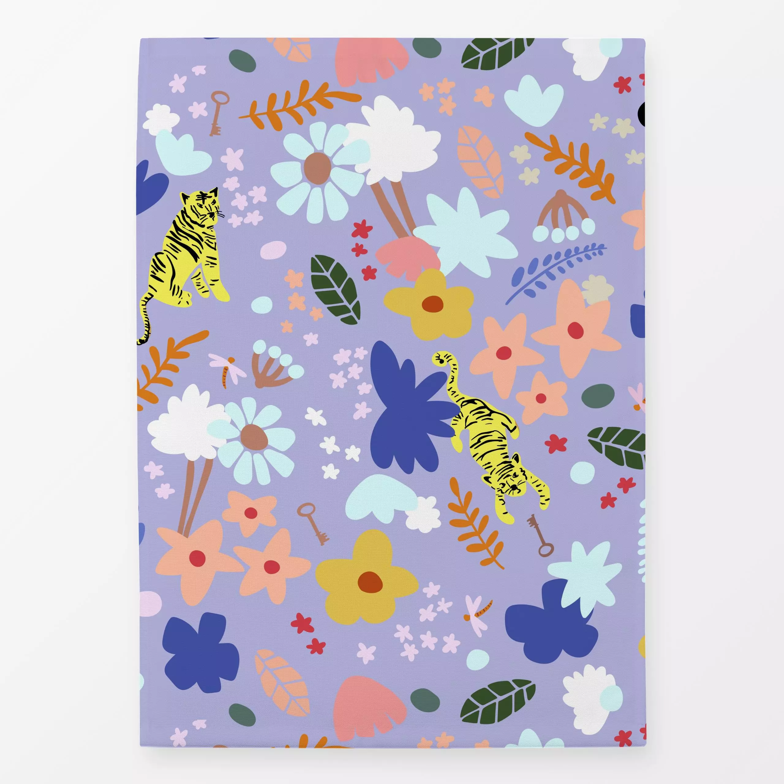 Geschirrtücher Wonderland Vibrant - Blumen & Florales - von „Verena Klöpper"; Muster, Trockenblumen, Blätter, Sommerblumen, ...