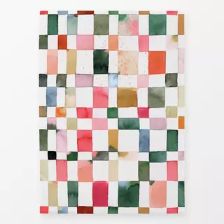 Geschirrtücher Watercolor Christmas Checker