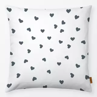 Kissen Kleine Herzen grau