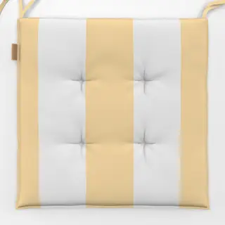 Sitzkissen Breite Streifen Butter Gelb