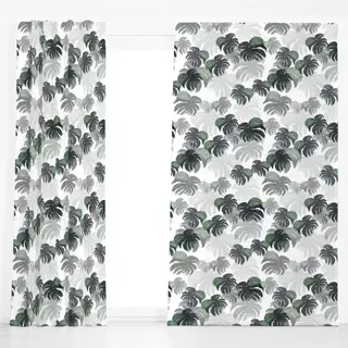 Dekovorhang Monstera Jungle Leaves small