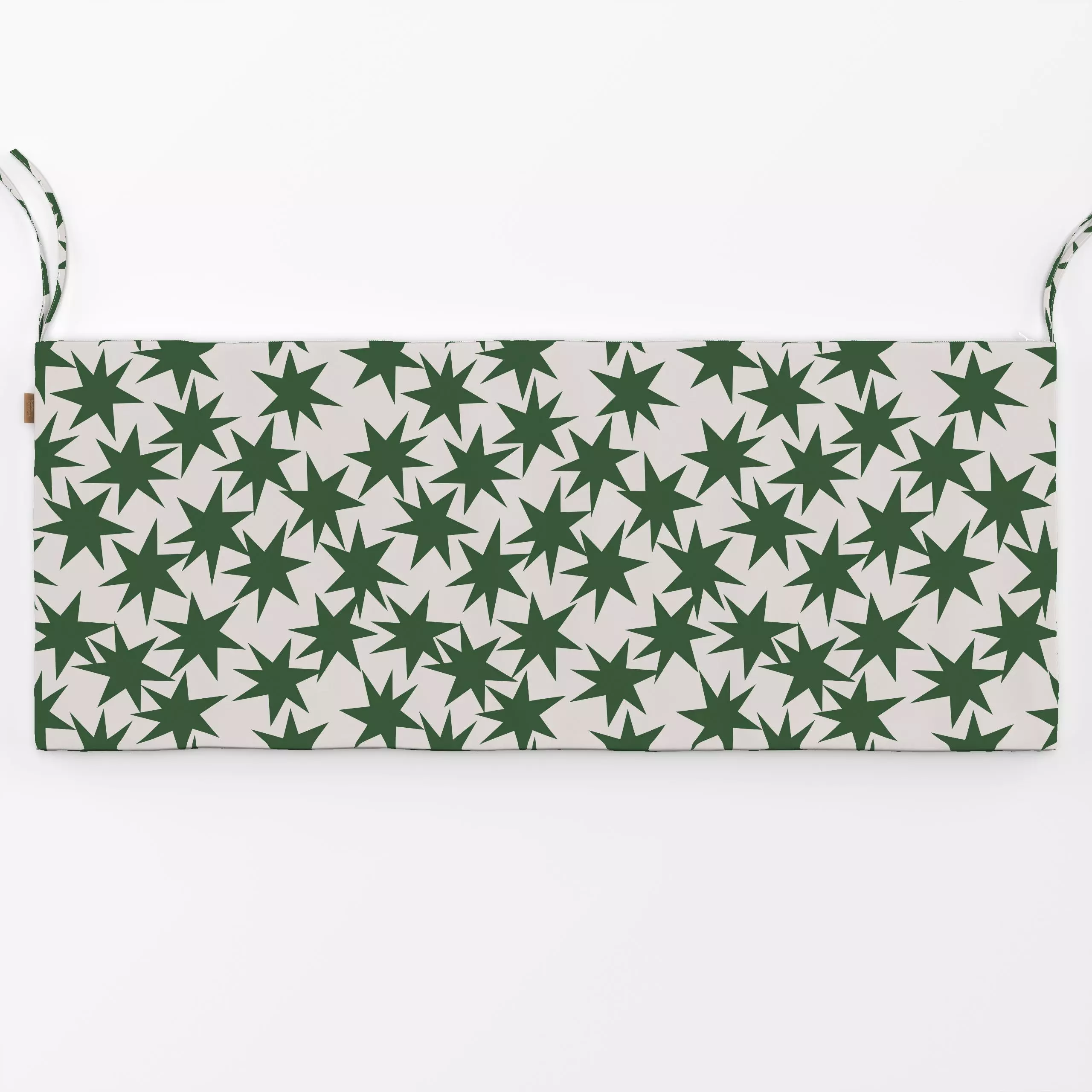 Bankauflage Magical Stars Green - Weihnachten, Symbole & Muster, Anlässe - von „Jana Driver"; Muster, Sterne, Weihnachten, p...