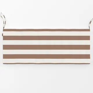 Bankauflage Coco braun breite streifen