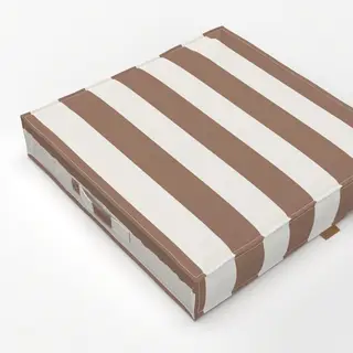 Bodenkissen Coco braun breite streifen