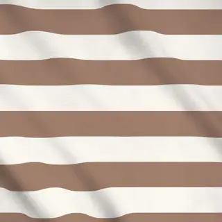 Meterware Coco braun breite streifen