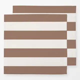 Servietten Coco braun breite streifen