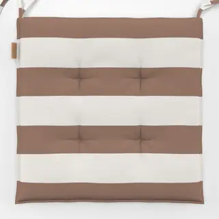 Sitzkissen Coco braun breite streifen