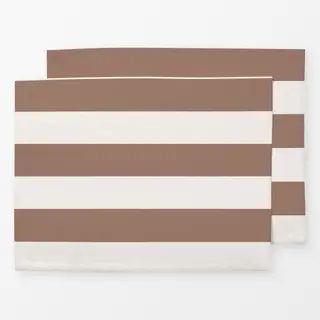 Tischset Coco braun breite streifen