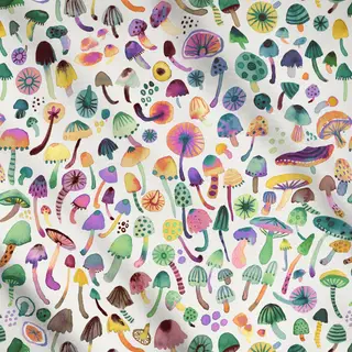 Meterware Mushrooms Pilze Herbst Fall