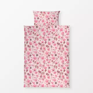 Bettwäsche Streublümchen Muster Pink