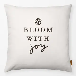 Kissen Bloom with Joy beige