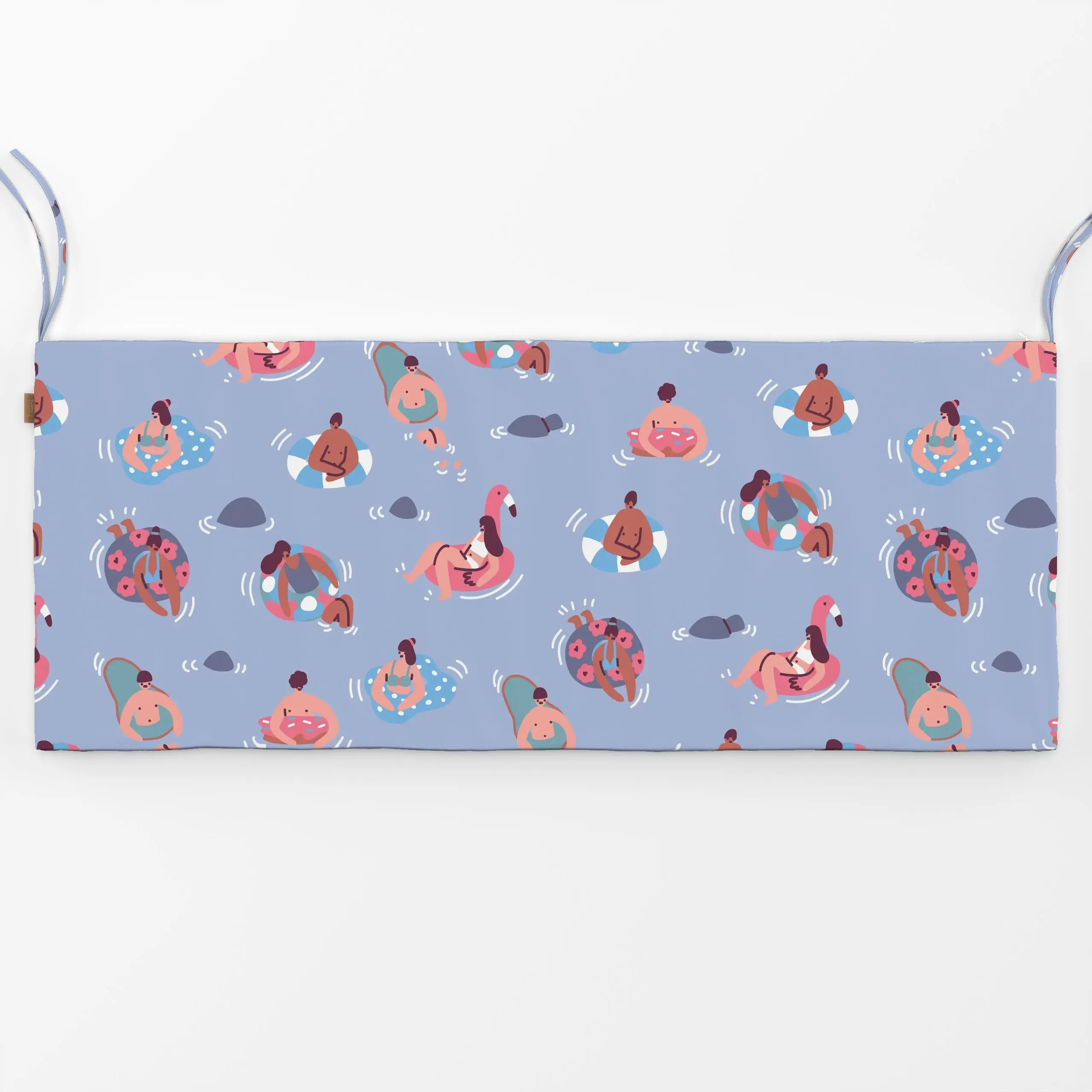 Bankauflage Fun Summer Time - Sommer - von „Sara Maese"; Sommer, summer, Beach, Summerfeeling, fun, colorful, ocean, Summerc...