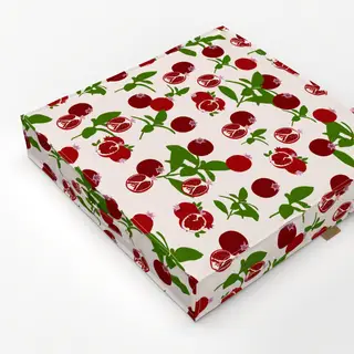 Bodenkissen Granatapfel Blätter Pattern