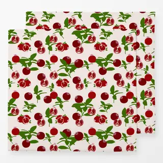 Servietten Granatapfel Blätter Pattern
