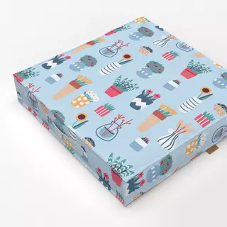 Bodenkissen Colorful Floral Pots